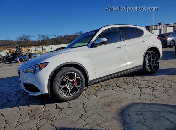 ZASPAKAN8N7D33649 2022 ALFA ROMEO STELVIO Белый Передняя левая четверть