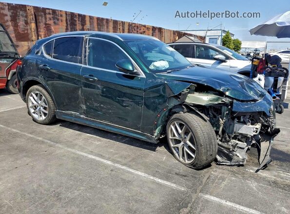 ZASPAKBN1M7D03986 2021 ALFA ROMEO STELVIO Зеленый Передняя правая четверть