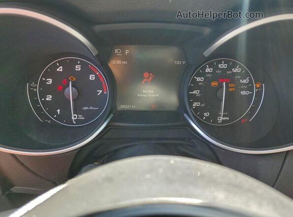 ZASPAKBN1M7D03986 2021 ALFA ROMEO STELVIO Зеленый Вид щитка приборов