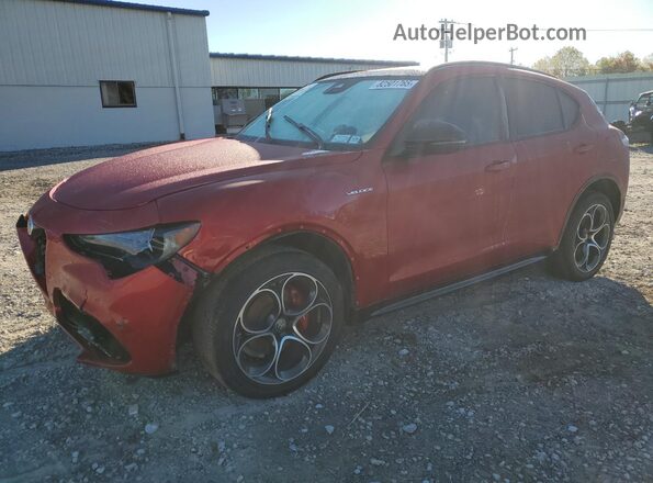 ZASPAKBN1R7D82860 2024 ALFA ROMEO STELVIO Красный Передняя левая четверть