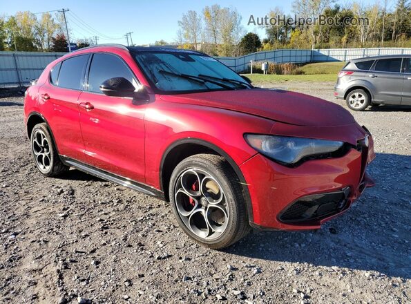 ZASPAKBN1R7D82860 2024 ALFA ROMEO STELVIO Красный Передняя правая четверть