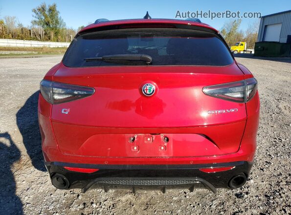 ZASPAKBN1R7D82860 2024 ALFA ROMEO STELVIO Красный Вид сзади