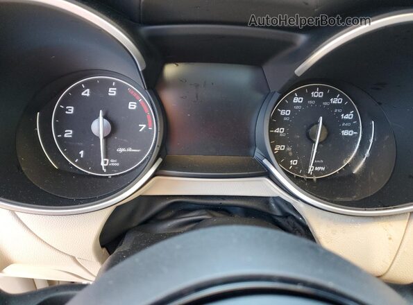 ZASPAKBN5M7D20161 2021 ALFA ROMEO STELVIO Blue ხელსაწყოთა პანელის ხედი