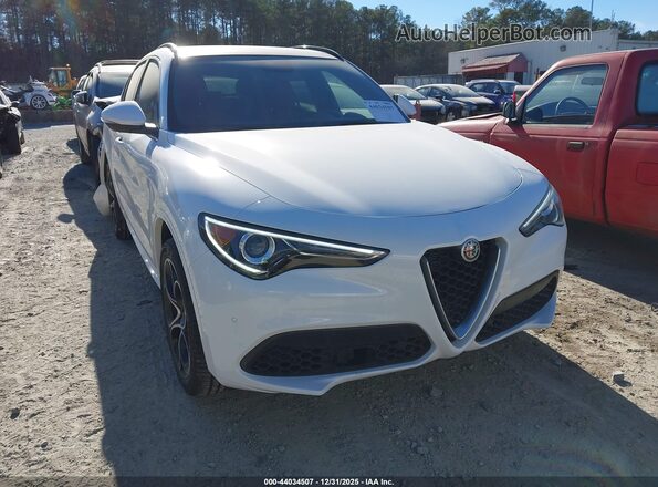 ZASPAKBN6M7D01084 2021 ALFA ROMEO STELVIO Белый Передняя правая четверть