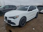 2021 Alfa Romeo Stelvio Ti White vin: ZASPAKBN7M7D13728