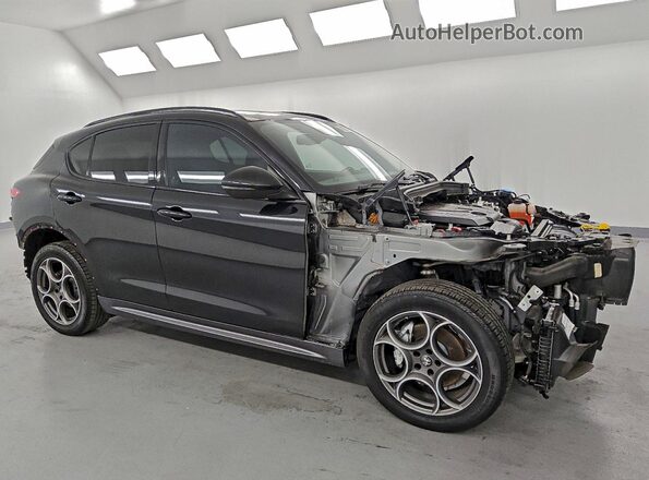 ZASPAKBN9R7D75123 2024 ALFA ROMEO STELVIO Черный Передняя правая четверть