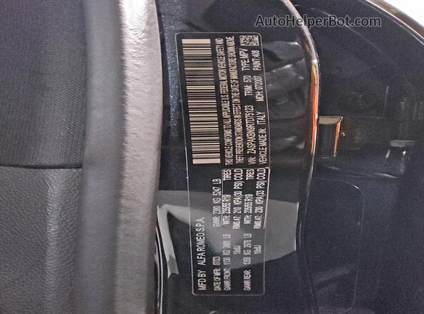 ZASPAKBN9R7D75123 2024 ALFA ROMEO STELVIO Черный Панорамный вид салона 360°