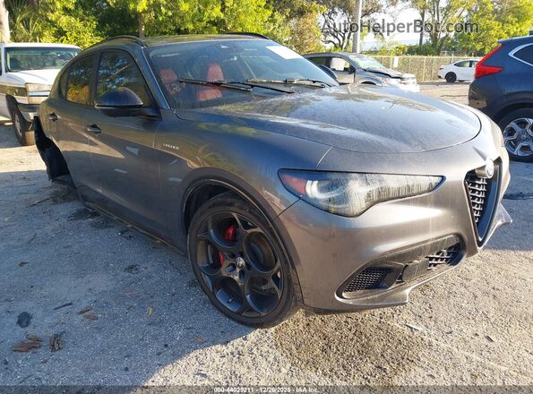 ZASPAKBNXR7D75924 2024 ALFA ROMEO STELVIO Серый Передняя правая четверть