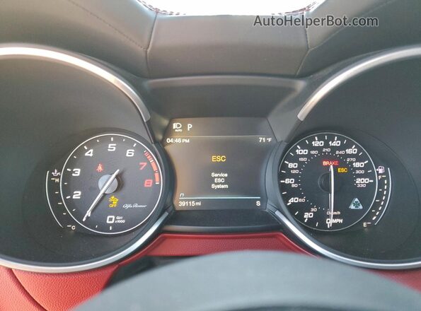 ZASPAKEV2L7C77389 2020 ALFA ROMEO STELVIO Белый Вид щитка приборов