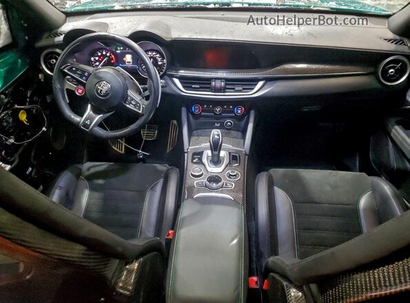 ZASPAKEV3P7D56494 2023 ALFA ROMEO STELVIO Green Dashboard view