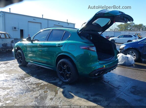 ZASPAKEV4R7D93444 2024 ALFA ROMEO STELVIO Зеленый Задняя левая четверть