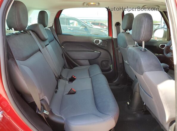 ZFBCFACH1HZ038883 2017 FIAT 500L Red უკანა სავარძლების ხედი
