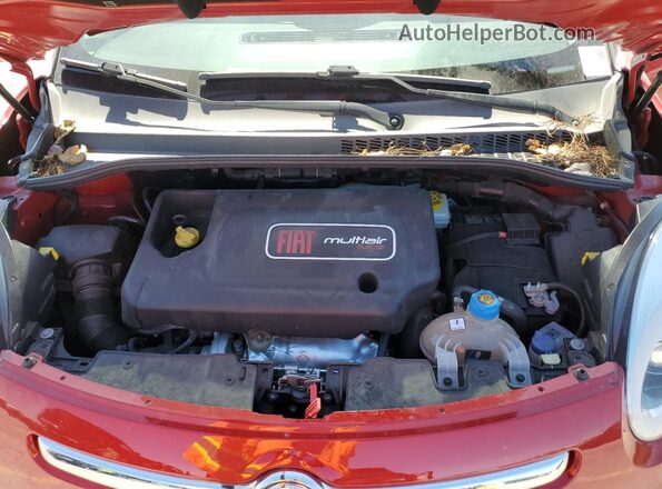 ZFBCFACH1HZ038883 2017 FIAT 500L Red უკანა სალონის ხედი