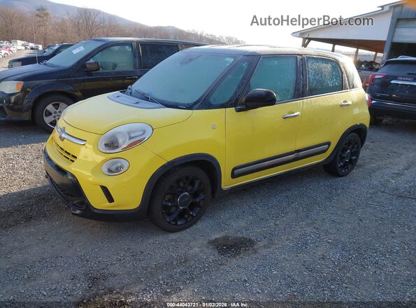 ZFBCFADH7GZ037430 2016 FIAT 500L Желтый Передняя левая четверть