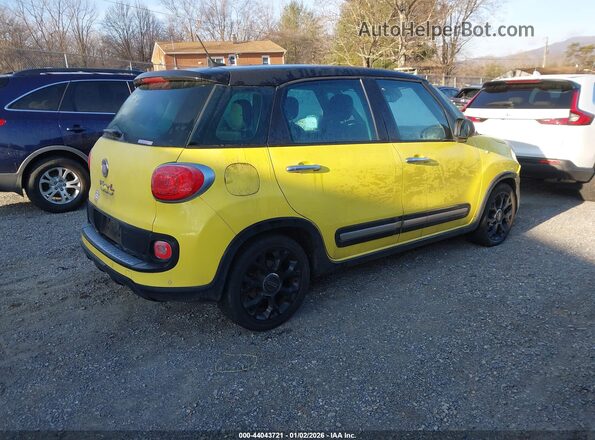 ZFBCFADH7GZ037430 2016 FIAT 500L Желтый Задняя правая четверть