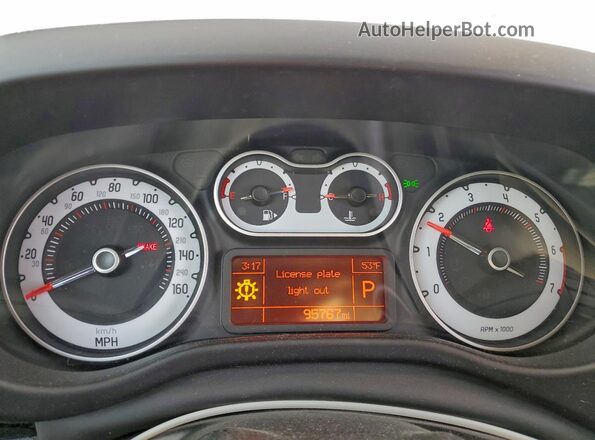 ZFBCFADH7GZ037962 2016 FIAT 500L Угольный Вид щитка приборов