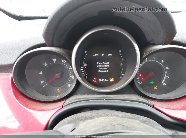 ZFBCFXABXHP606299 2017 FIAT 500X Red უკანა სავარძლების ხედი