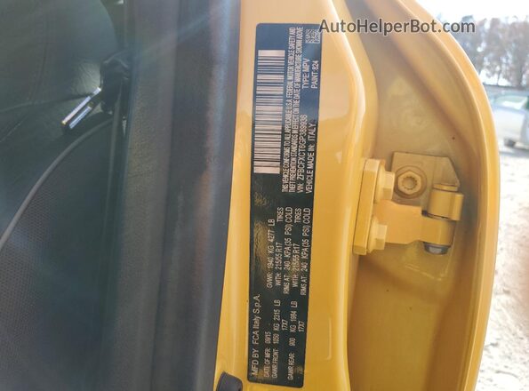 ZFBCFXCT6GP389936 2016 FIAT 500X Yellow Вид підкапотного простору