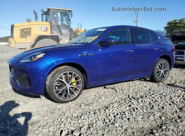 ZN682AVAXP7416321 2023 MASERATI GRECALE Синий Передняя левая четверть
