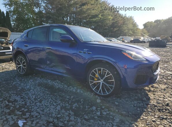 ZN682AVAXP7416321 2023 MASERATI GRECALE Синий Передняя правая четверть