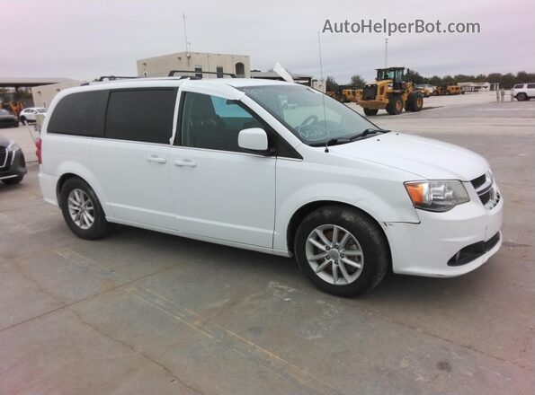 2C4RDGCGXJR215714 2018 DODGE CARAVAN Белый Вид спереди