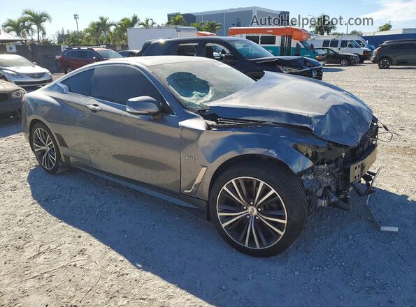 JN1CV7EK4HM111241 2017 INFINITI Q60 Gray Widok z przodu