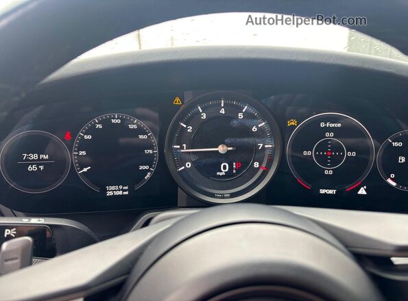 WP0CB2A93LS262748 2020 PORSCHE 911 Черный Вид щитка приборов