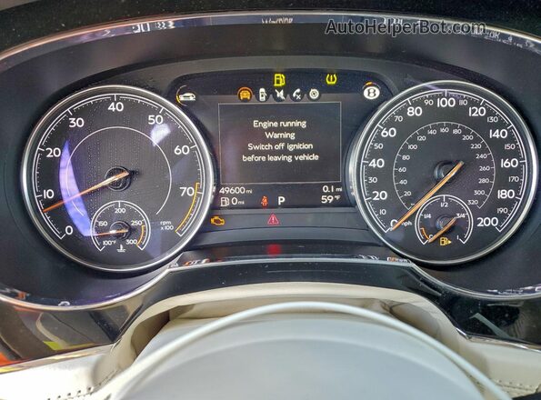 SJAAM2ZV0LC027884 2020 BENTLEY BENTAYGA Черный Вид задних сидений