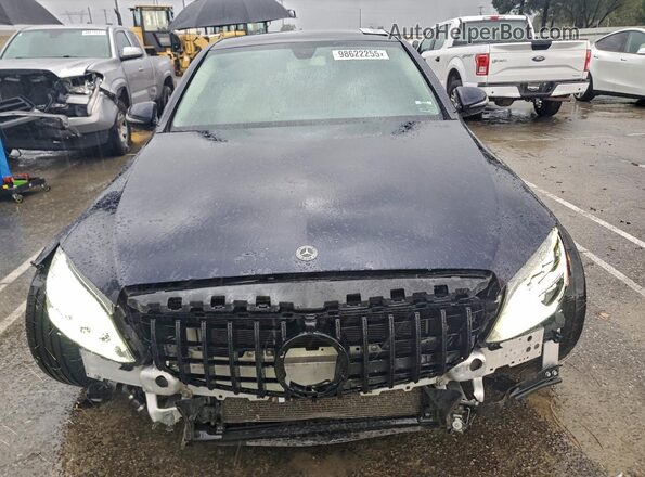 55SWF8DB4KU318175 2019 MERCEDES-BENZ C Black Rear view