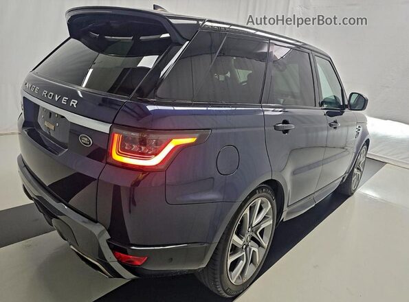 SALWR2RU8KA862566 2019 LAND ROVER RANGE ROVER Синий Передняя правая четверть
