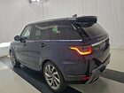 2019 Land Rover Range Rover Sport Hse Синий vin: SALWR2RU8KA862566