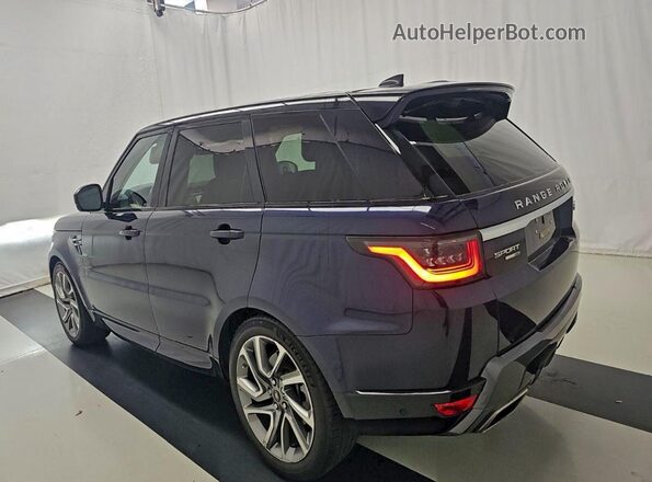 SALWR2RU8KA862566 2019 LAND ROVER RANGE ROVER Синий Задняя правая четверть