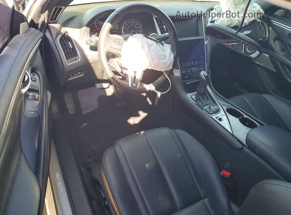 JN1CV7EK4HM111241 2017 INFINITI Q60 Gray Widok zestawu wskaźników