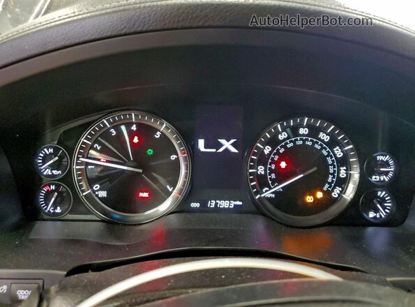JTJHY7AX5G4194668 2016 LEXUS LX570 Серый Вид задних сидений