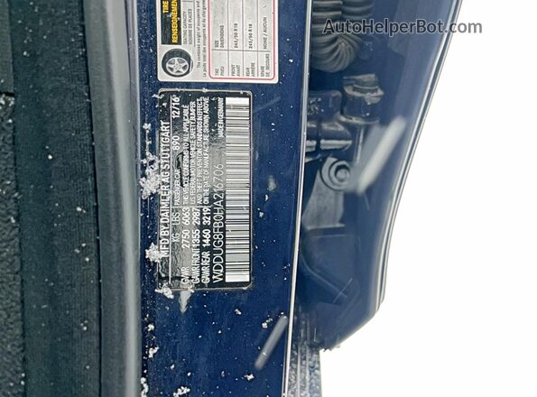 WDDUG8FB0HA216706 2017 MERCEDES-BENZ S Синий Вид задней части салона