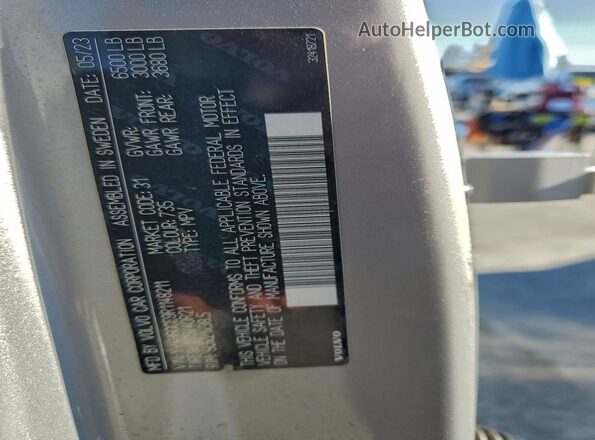 YV4H60CE9R1148211 2024 VOLVO XC90 Серебряный Панорамный вид салона 360°