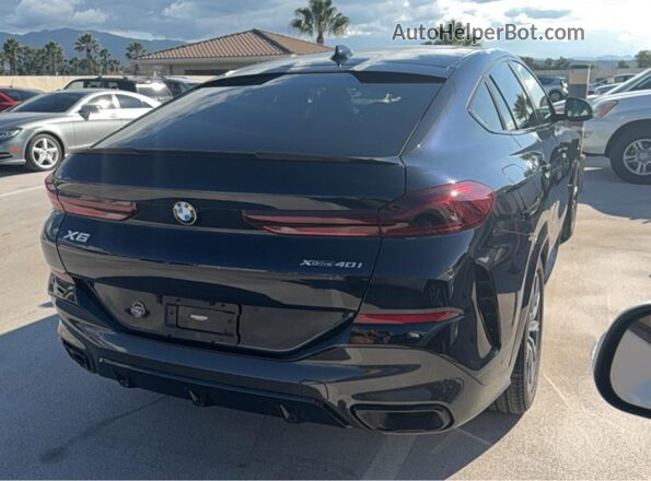 5UXCY6C05N9M64388 2022 BMW X6 Синий Вид спереди
