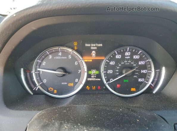 19UUB1F34KA011245 2019 ACURA TLX Серебряный Вид щитка приборов