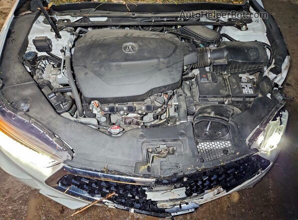 19UUB2F5XJA009182 2018 ACURA TLX Белый Вид задней части салона