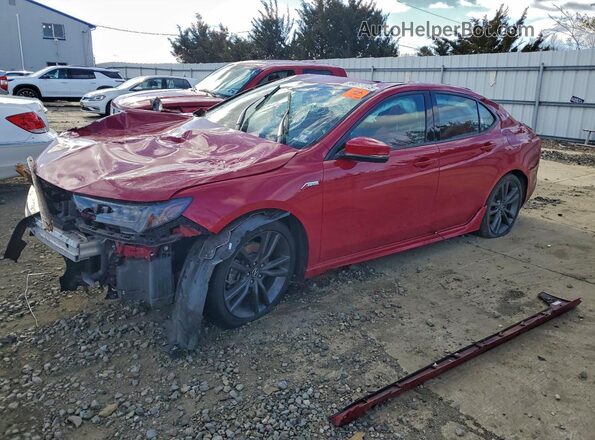 19UUB2F63KA006327 2019 ACURA TLX Red Առջևի ձախ երեք քառորդ տեսարան