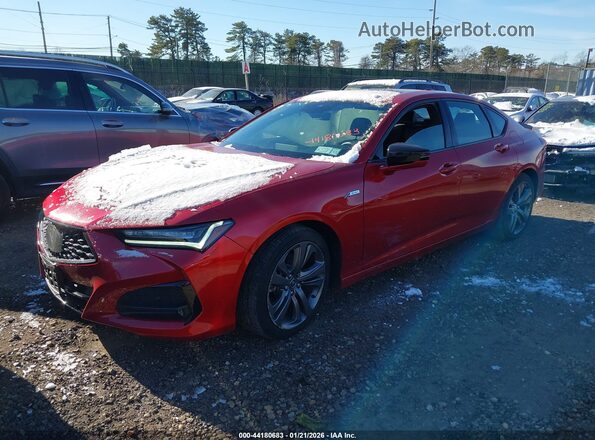 19UUB5F56NA003984 2022 ACURA TLX Красный Передняя левая четверть