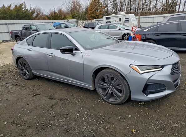 19UUB6F55MA009974 2021 ACURA TLX Серебряный Передняя правая четверть
