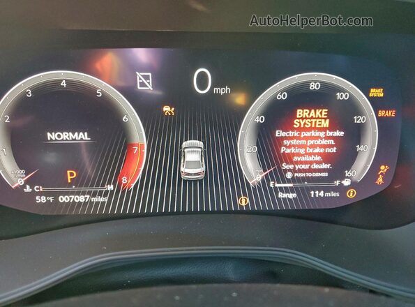 19UUB6F56SA000648 2025 ACURA TLX Gray Вид щитка приладів
