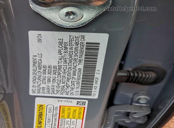 19UUB6F56SA000648 2025 ACURA TLX Gray Вид підкапотного простору