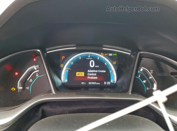 19XFC1F74ME001631 2021 HONDA CIVIC Белый Вид щитка приборов