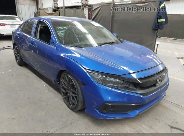 19XFC2F66LE028325 2020 HONDA CIVIC Синий Передняя правая четверть