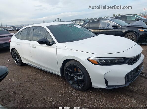 19XFL2H86SE002935 2025 HONDA CIVIC SEDAN White Widok wnętrza z tyłu