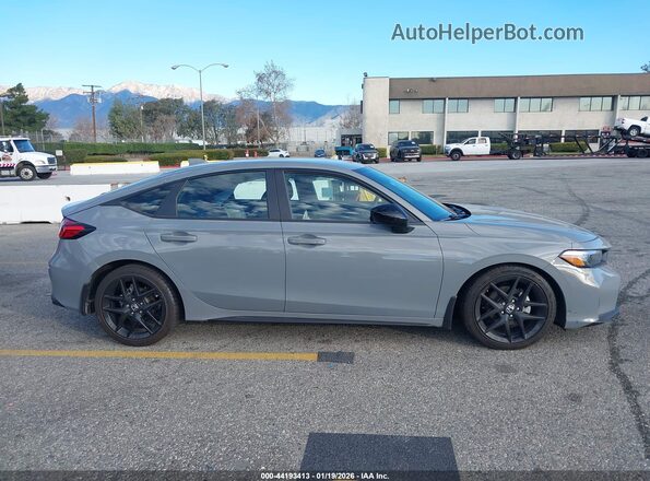 19XFL2H86SE008654 2025 HONDA CIVIC SEDAN Gray Widok wnętrza z tyłu