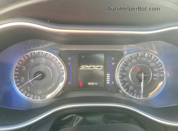 1C3CCCAB0HN503309 2017 CHRYSLER 200 Угольный Вид щитка приборов