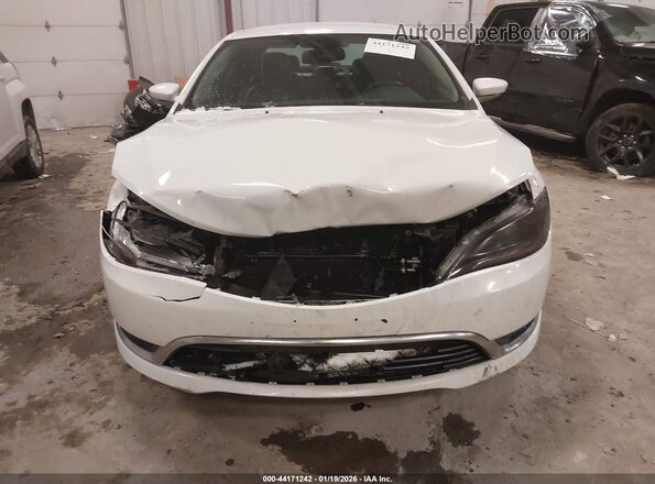 1C3CCCAB2HN501139 2017 CHRYSLER 200 White Widok zestawu wskaźników